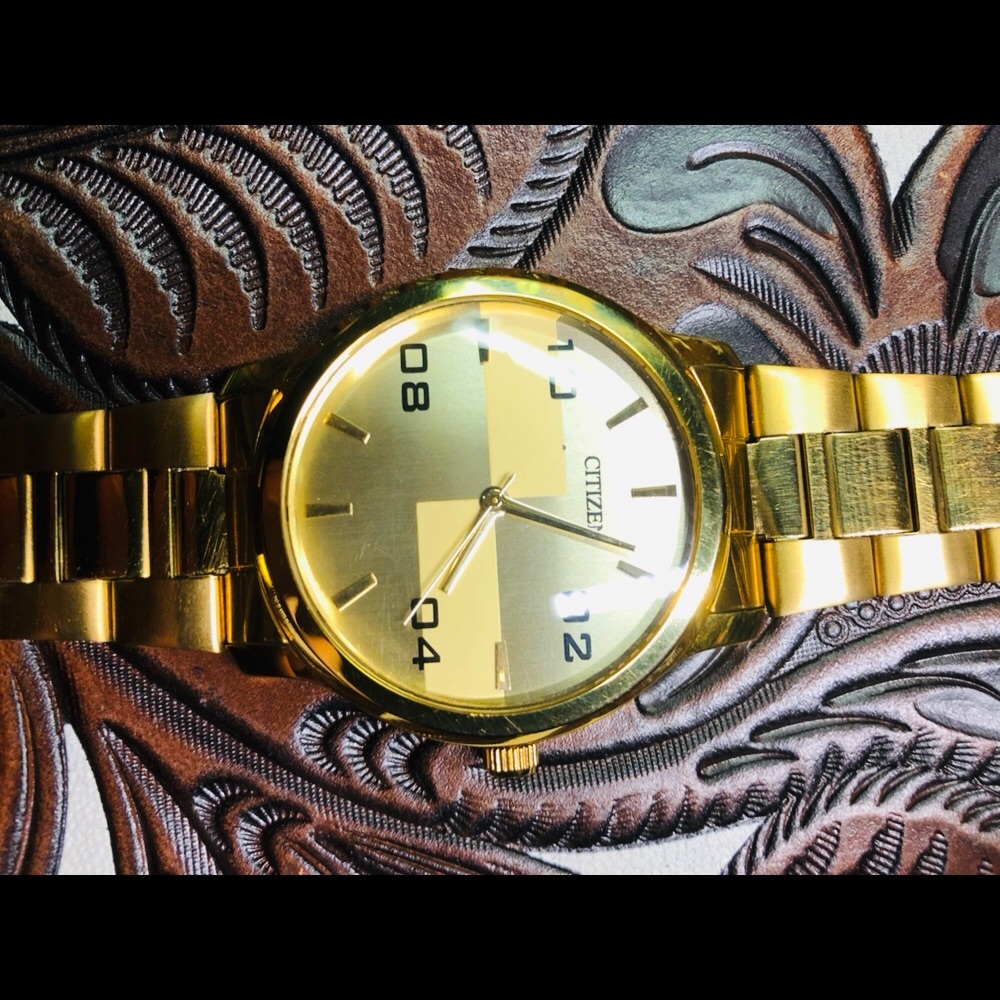 Citizens gold watch
